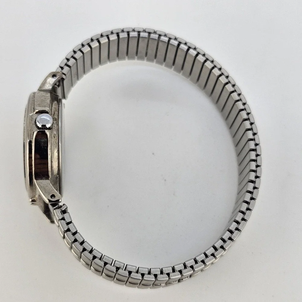 Carriage Timex Women's Watch 25MM White Dial Gray Expansion Band‎ 6